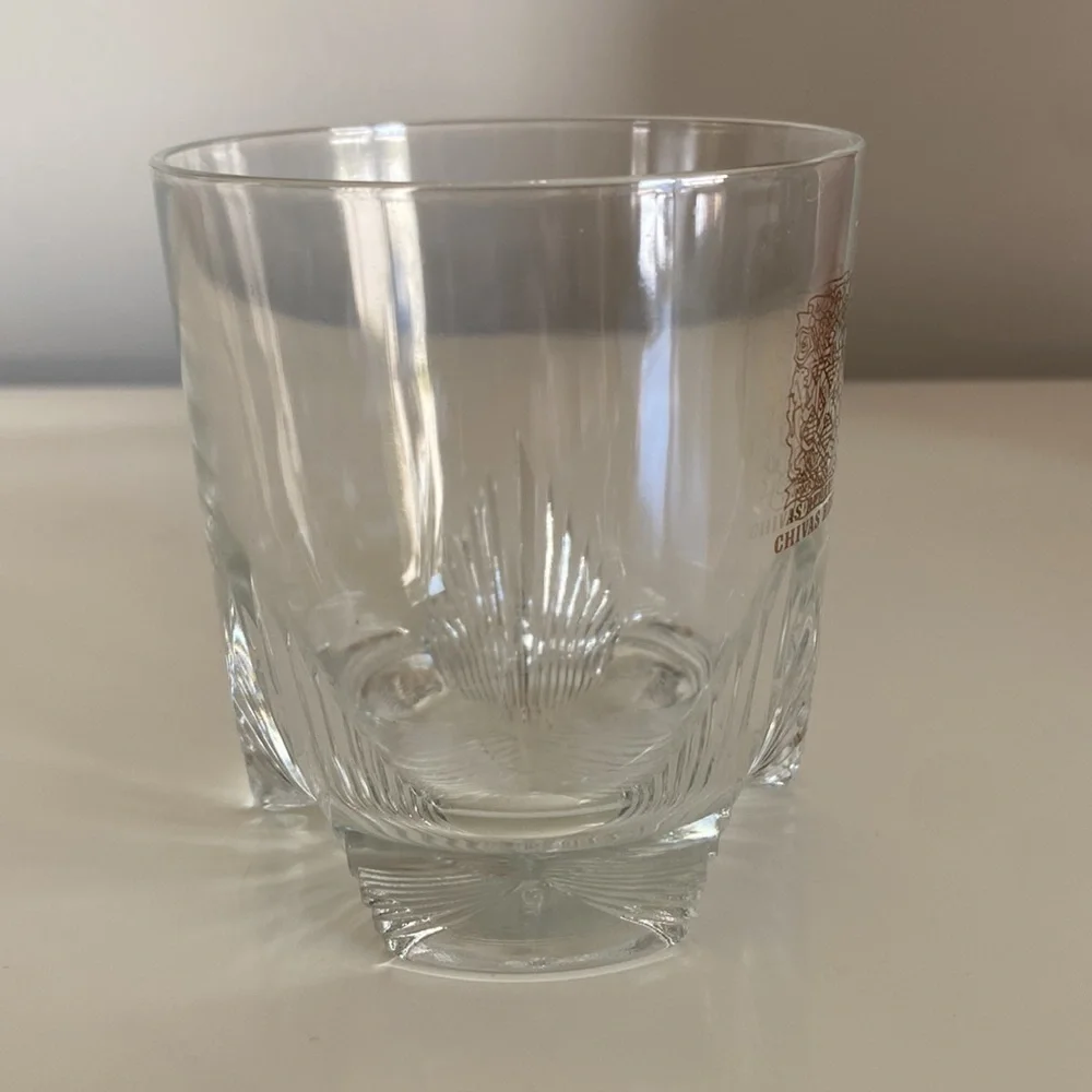 3.75”  Vintage CHIVAS REGAL Glass France Barware Scotch Cocktails